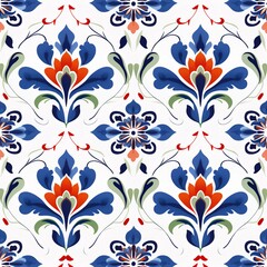 Seamless Floral Pattern Stylishly Modern Fabric Artwork