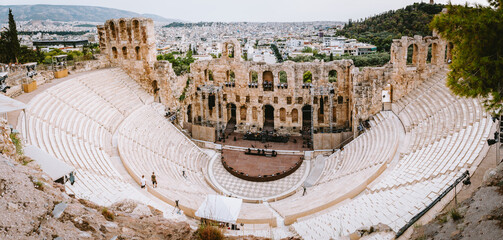 Odeon of Herodes Atticus Acropolis of Athens Greece