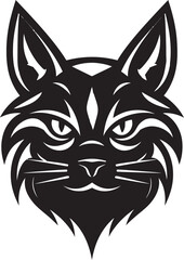 Stealthy Panther Bold Insignia Elegant Cat Profile Graphic Design