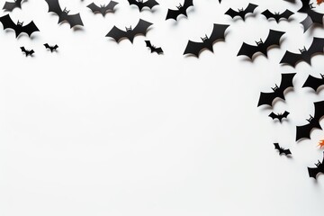 Halloween black bats