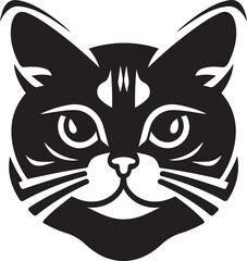 Abstract Paws and Tail Design Sleek Cat Silhouette Midnight Charm