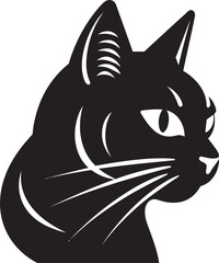 Elegant Monochrome Whiskers Contemporary Panther in the Shadows