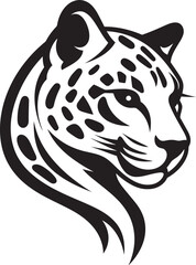Feline Artistry Abstract Cheetah Impression Sleek Lines Midnight Sprint Symbol