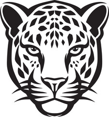 Mysterious Monochrome Mark of the Cheetah Cheetah Whiskers and Tail Emblem