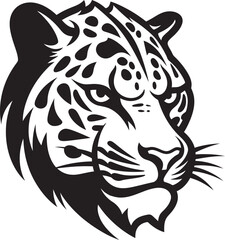 Contemporary Feline Mark with Whiskers Minimalistic Prowling Panther Stealthy Branding