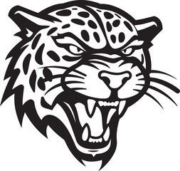 Minimalistic Prowling Panther Stealthy Branding Cheetahs Whisker and Paw Prints