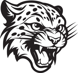 Geometric Speed Cheetah Icon Stealthy Hunter Bold Cheetah Insignia