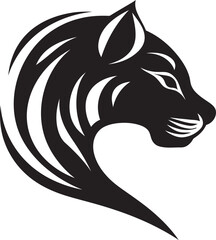 Graceful Tail Vectorized Cheetah Crest Shadowy Paws Abstract Cheetah Design