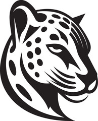 Silhouette of a Whiskered Speedster Sprint with Style Modern Cheetah Icon