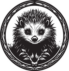 Guardians Majesty in Black and White Abstract Elegance of the Protector