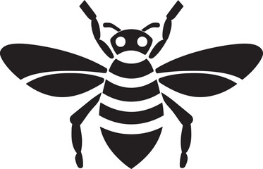 Hornets Sting Minimalistic Charm Midnight Aggression Insect Silhouette