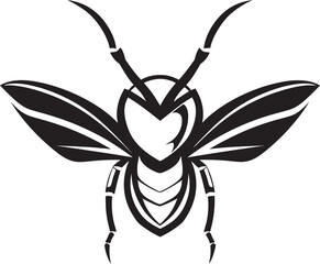 Contemporary Hunter Mark with Stingers Minimalistic Stinging Aviator Stealthy Branding