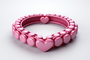 Obraz premium Heart icon encircled by a notification ring for social media love reactions, Generative AI