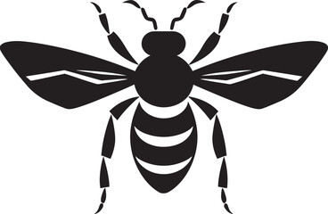 Elegant Hornet Profile Graphic Design Winged Warrior Hornet Logo