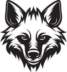 Abstract Predator Symbol of Shadows Eyes of the Crafty Carnivore Emblematic Art