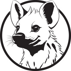 Contemporary Hunter Mark with Fur Minimalistic Sneaky Carnivore Stealthy Branding