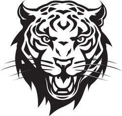 Stealthy Predator Bold Jaguar Insignia Elegant Jaguar Profile Graphic Design