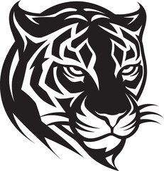 Jaguars Grace Minimalistic Charm Midnight Prowess Feline Silhouette
