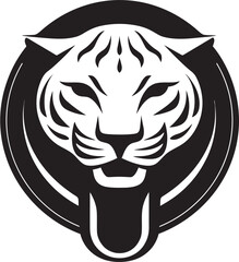 Eyes of the Jaguar Logo of Grace Silhouette of a Pouncing Feline