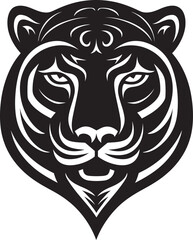 Nocturnal Hunter Mysterious Jaguar Identity Monochromatic Majesty Minimalist Jaguar Profile