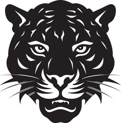 Jaguar Spots and Whisker Emblem Minimal Jaguar Elegance in Vector Art