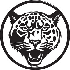 Jaguars Grace in Simplicity Badge Vectorized Spots and Whiskers