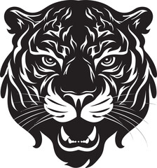 Contemporary Stealthy Hunter in the Shadows Minimalistic Power of the Feline