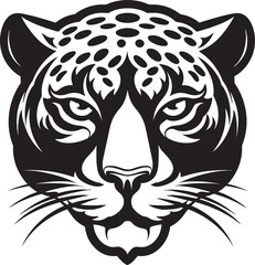 Sleek Hunter Silhouette of Power Midnight Charm Elegant Monochrome Spots and Whisker of Power