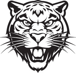 Elegant Monochrome Spots and Whisker of Power Contemporary Stealthy Hunter of Power and Stealth in the Shadows