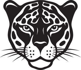 Majestic Predator Sleek Branding Artistic Jaguar Symbol Monochromatic Beauty
