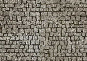 Tuinposter Granite walkway pavement seamless texture © Dmitry Kovalchuk