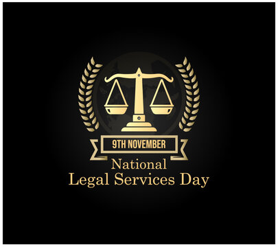 "National Legal Services Day" Celebration Vector Design Illustration for Background. Happy Love Litigating Lawyers Day modern minimal graphic poster illustration. Be a consumer well aware. 