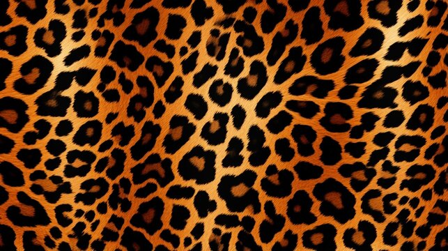 Seamless leopard fur pattern. Fashionable wild leopard print background. Modern panther animal fabric textile print design.Fashion pattern and textile printing.Paisley, striped fabric print pattern
