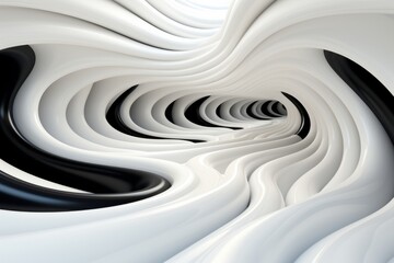 Time-traveling tunnel with swirling vortexes and a sense of motion, Generative AI