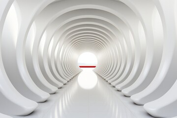  Surreal tunnel with shifting perspectives and optical illusions, Generative AI