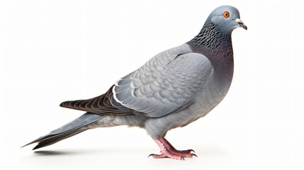 Standing pigeon bird