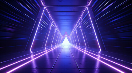 Futuristic Neon Dark Stage