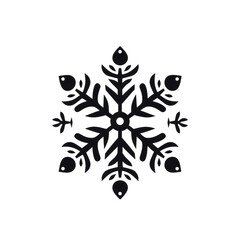 Snowflake icon isolated on white background Vector illustration