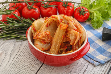Korean food - spicy Kimchi cabbage