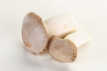 Raw Eringi mushrooms for cooking