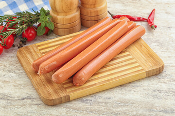 Boiled Pork sausages for brakfast