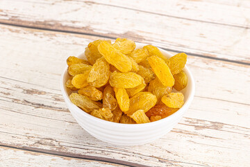 Yellow raisin - dry grape berries