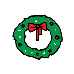 Christmas season Hand Drawn Colorful, Doodle 