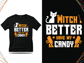 Best Halloween Typography T shirt Design for men, women, and kids