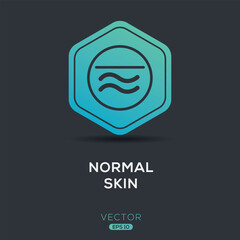 Creative (Normal skin) Icon ,Vector sign.