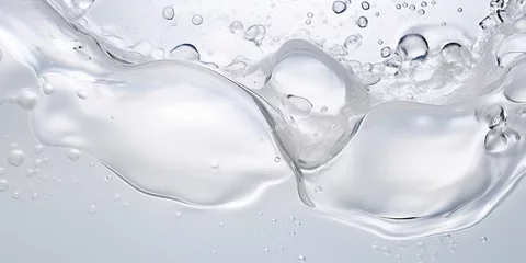 Fotobehang A close-up of a clear liquid cosmetic © xartproduction