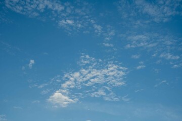 Fototapeta na wymiar blue sky over the savannah of Africa