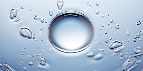 A clear gel exfoliator with the bubbles
