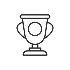Cup award, linear icon. Line with editable stroke