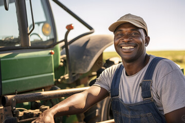 Portrait of a farmer in the field	
